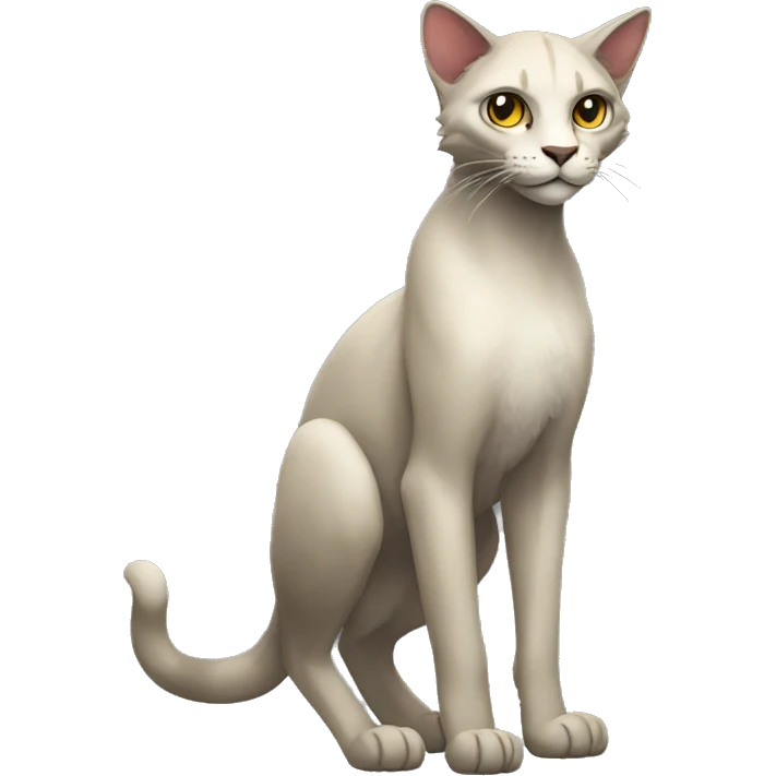Cool Edgy Vernid-cat species full body emoji