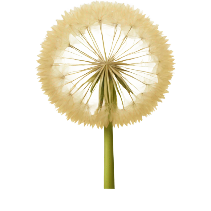 Beige dandelion emoji