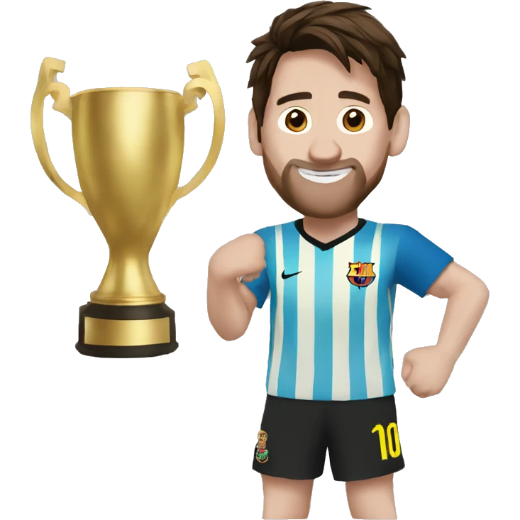 Messi tomando mate emoji