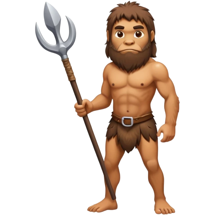 prehistoric caveman with club emoji