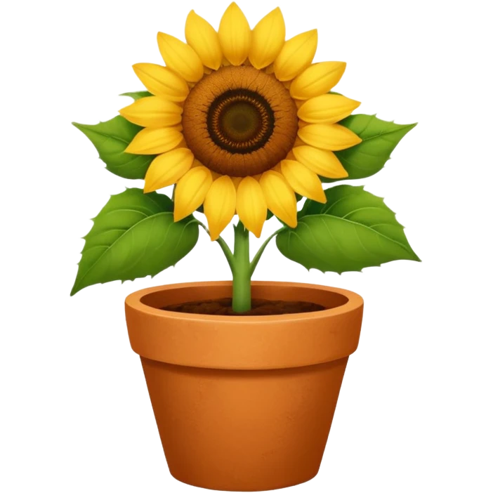 sunflower pot emoji