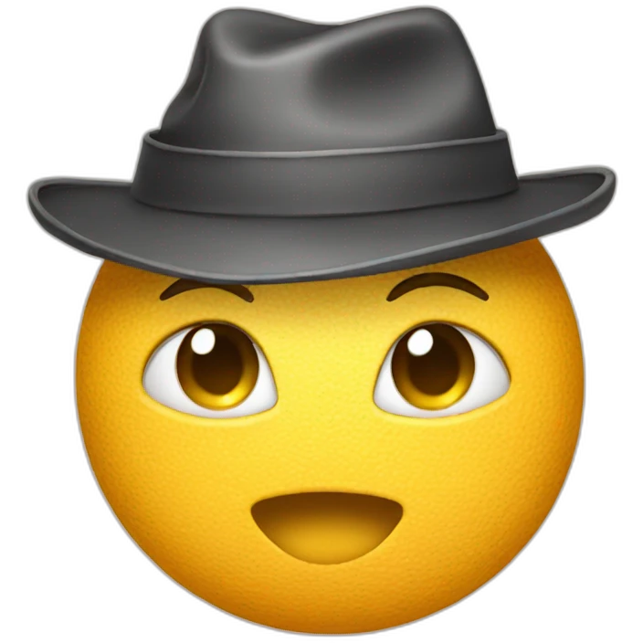 Butt cheeks wearing a hat emoji