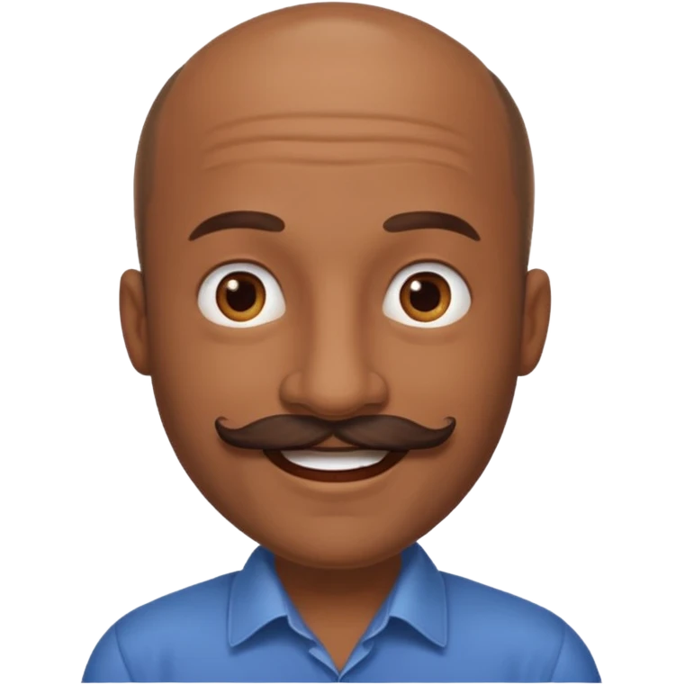 bal mustache man,Big mustache.
negative: Dont use same face style. emoji