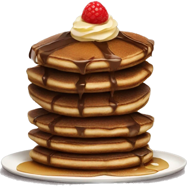 chocolate pancakes  emoji