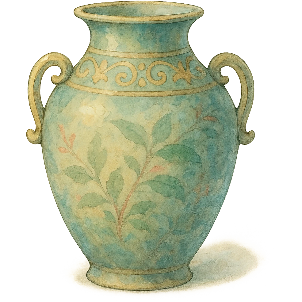 a vase ghibli style emoji