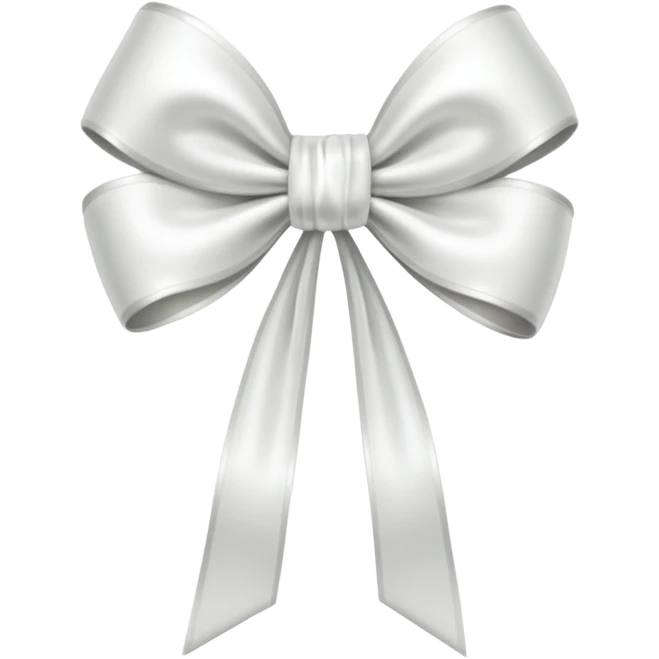  💌💌white satin bow emoji