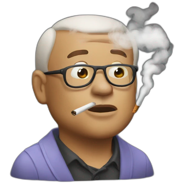 Franklin Chang smoking  emoji