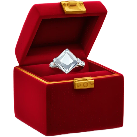 diamond ring inside red box emoji