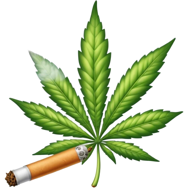 marihuana joint lit emoji