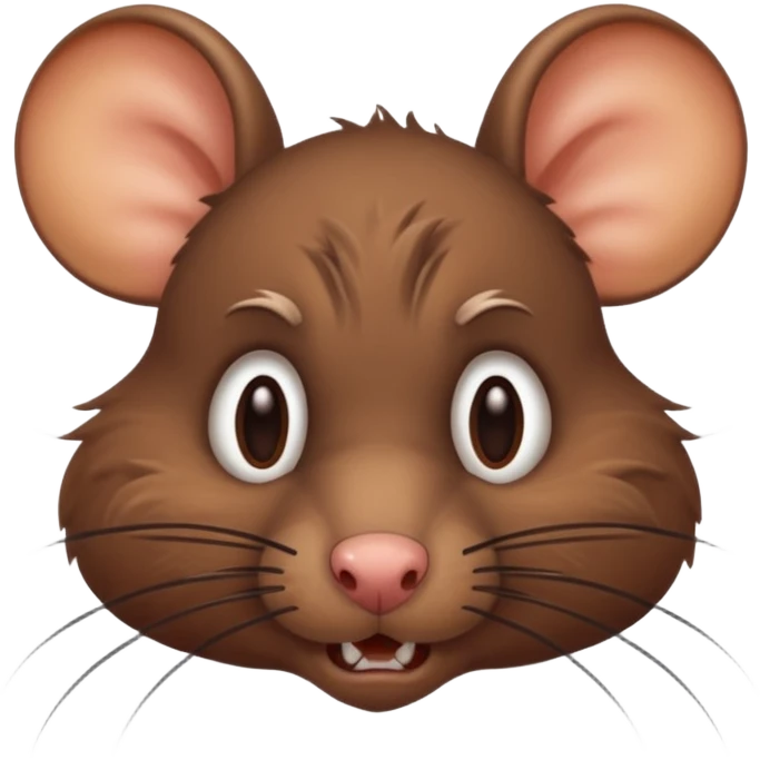 mad rat with furrowed eyebrows emoji