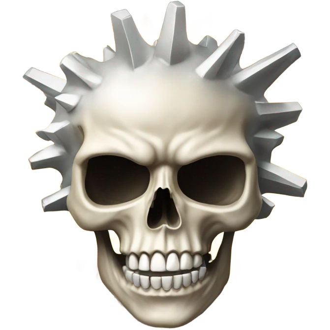 Skull mind blown emoji
