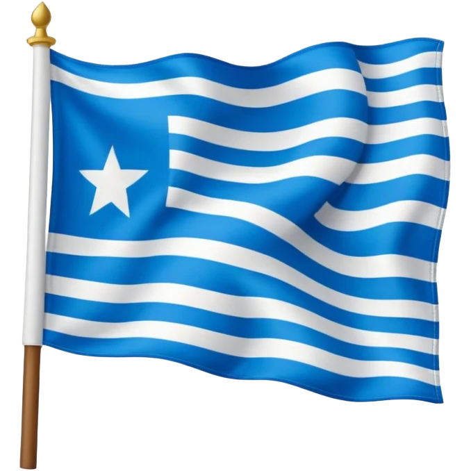 Le drapeau de Naples en Italie. emoji