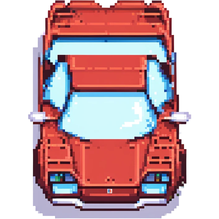 красная Lamborghini Countach, no background emoji