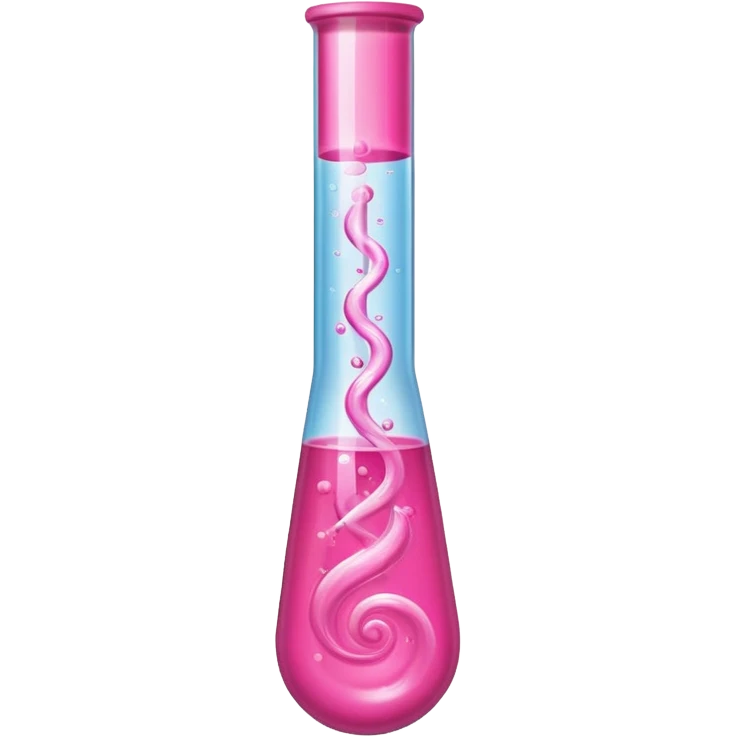 pink liquid in test tube simple emoji