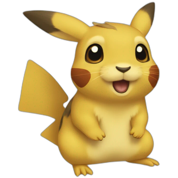 Pika qui boit du tee  emoji