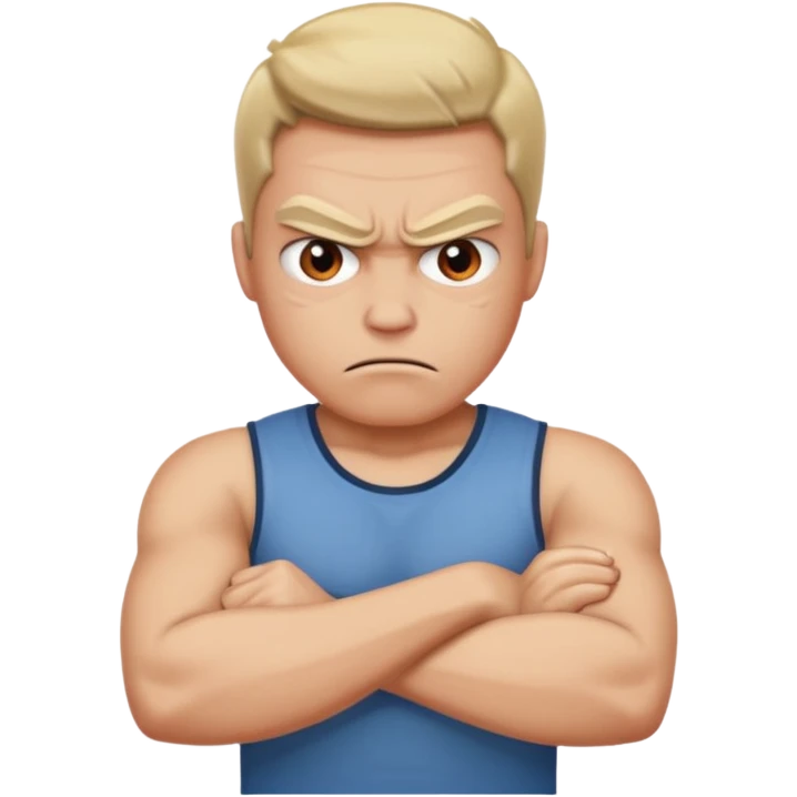 angry with arms crossed  emoji