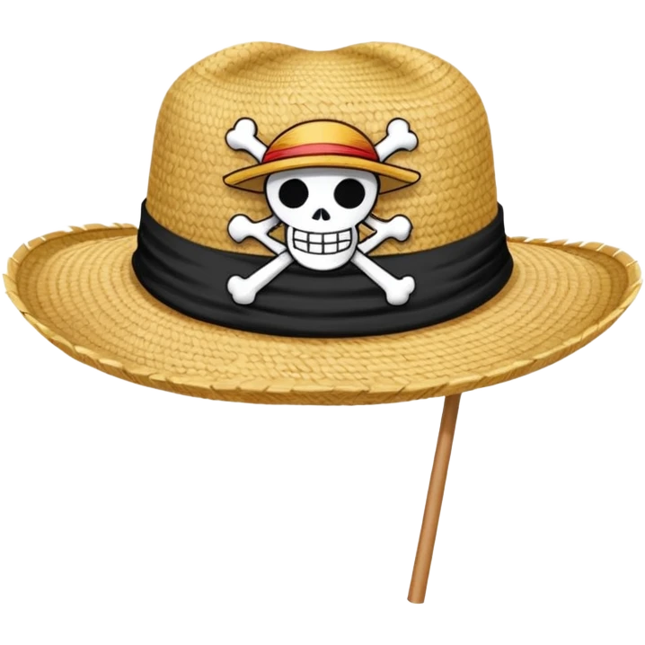 Le drapeau des chapeaux de paille one piece emoji