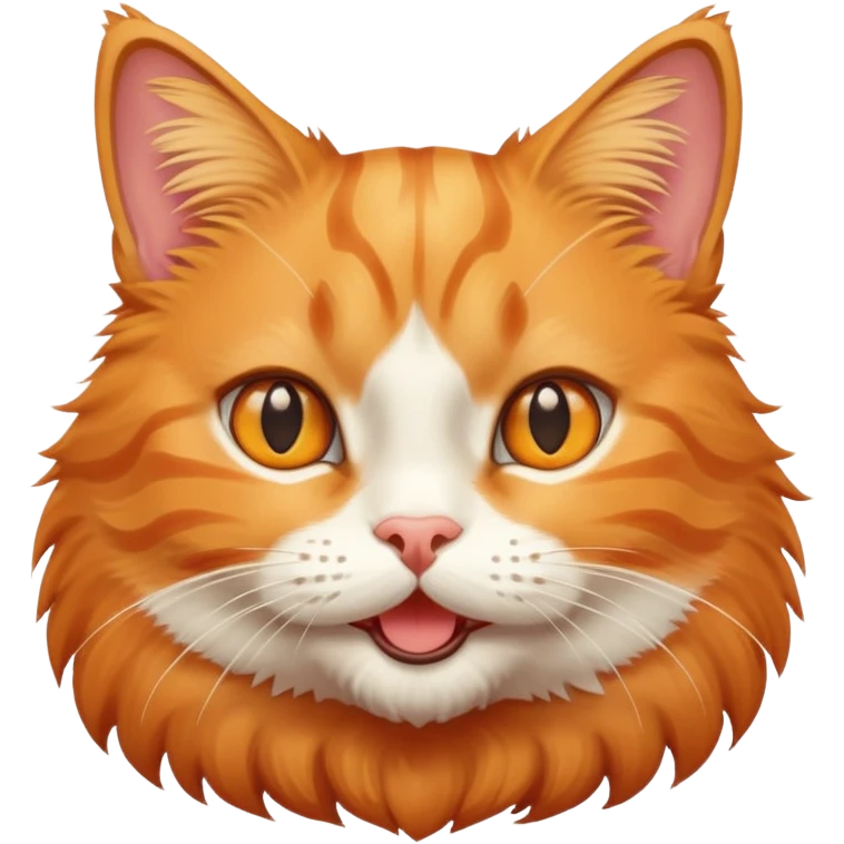 happy orange tabby cat emoji