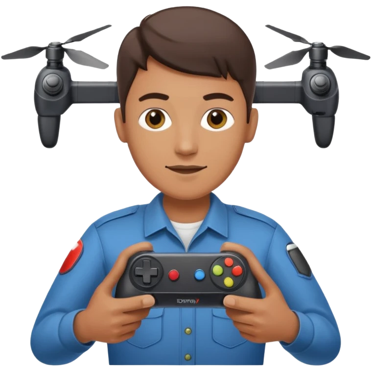 Adult with controller,Drone Pilots emoji