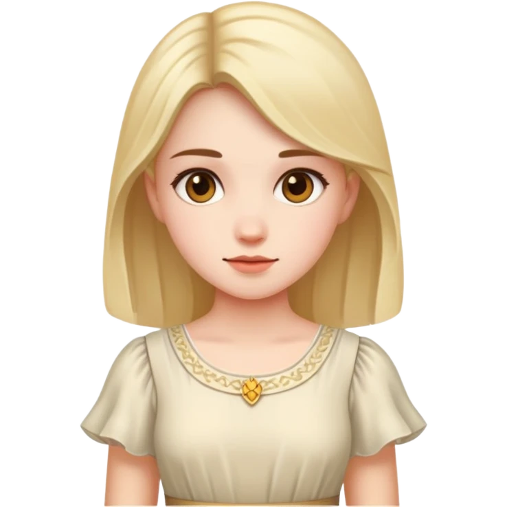 Girl in a light dress emoji