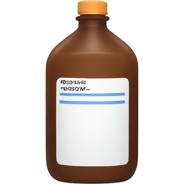 huge brown gel bottle emoji