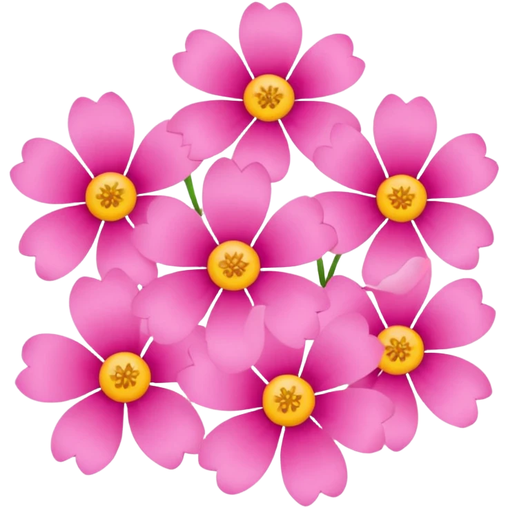 Pink flowers emoji