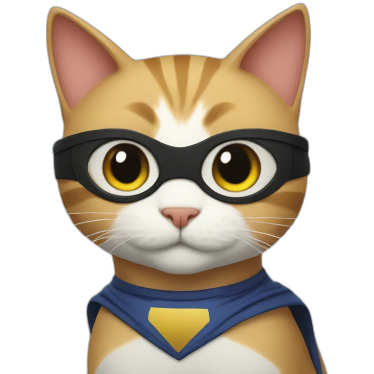 superhero cat emoji