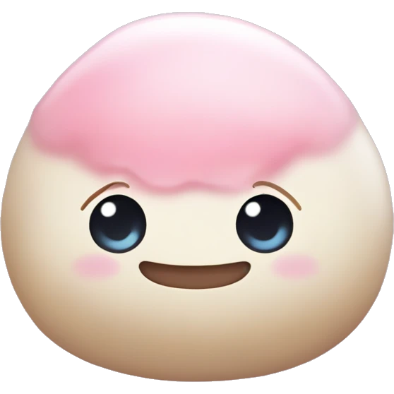 mochi super kawaii con ojos saltones emoji