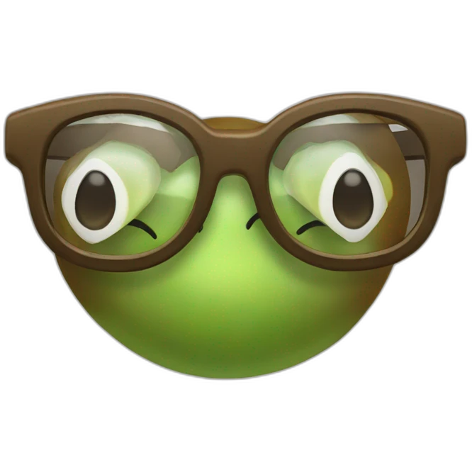 Kiwi with subglasses emoji