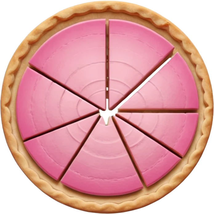 Pie chart pink aesthetic   more not plain emoji