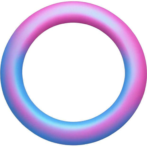 Meta ai blue pink circle ring emoji