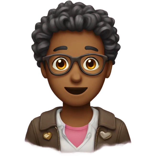 Creative heart emoji