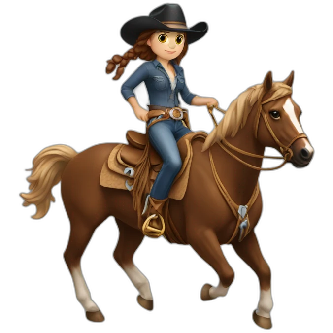 girl rodeo auburn lasso emoji