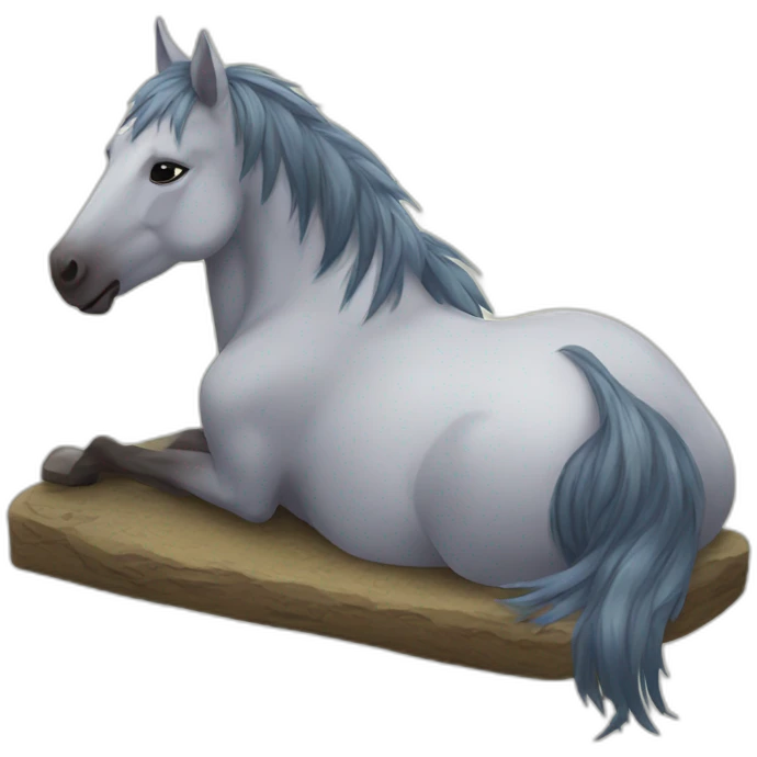 sleeping spirit horse emoji