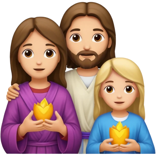Jesus and a girl emoji