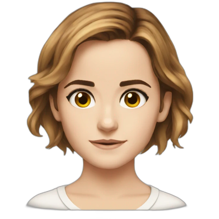 Shy Emma Watson emoji