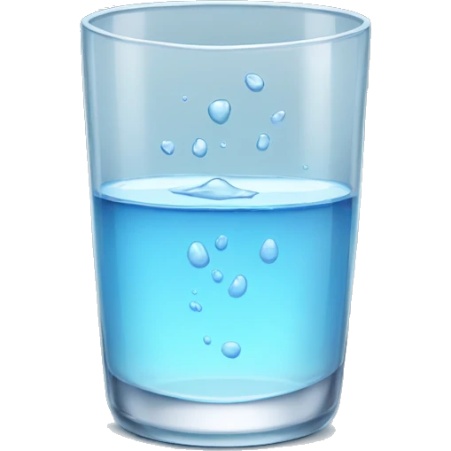 glass of water emoji