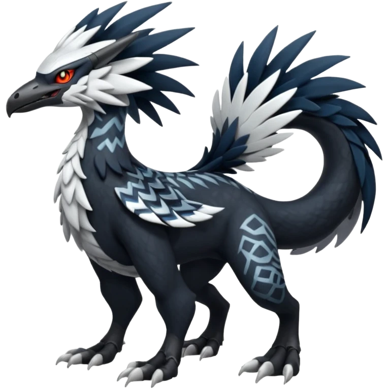 Nargacuga-Silvally-Fakémon-hybrid-creature (full body)  emoji