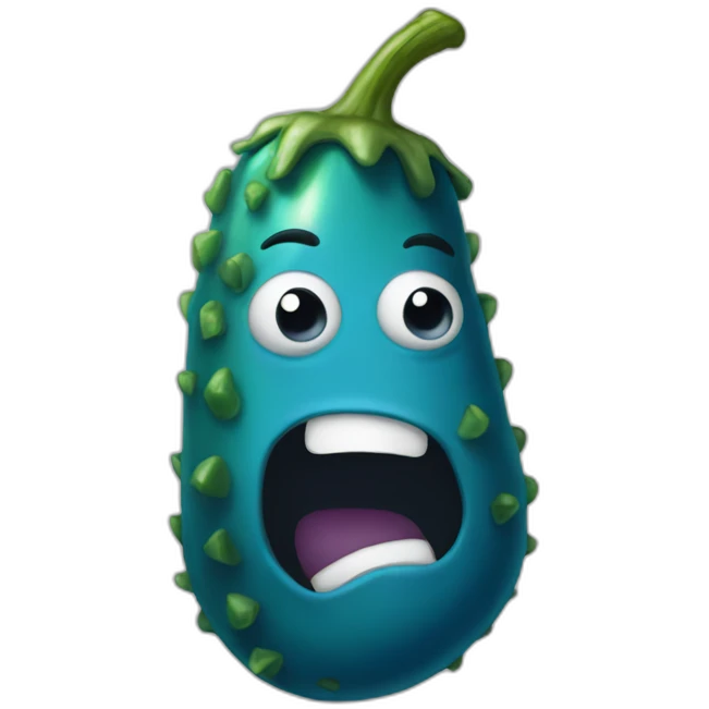 blue-pickle emoji