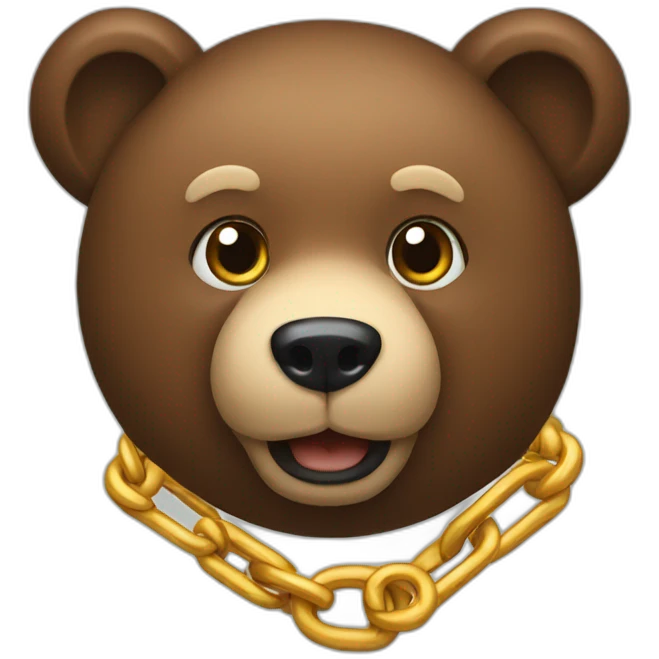 bear chain emoji