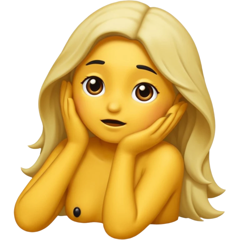 Blonde sucking a dick emoji