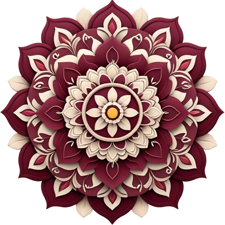 Mandala Burgundy emoji