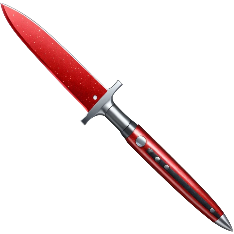 red glitter knife emoji