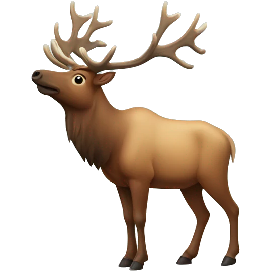 Elk in the mountains  emoji