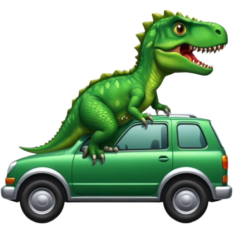 Dinosaurus on a Car emoji