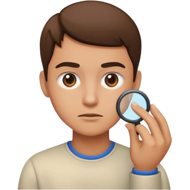 searching for something or looking at something in detail. emoji