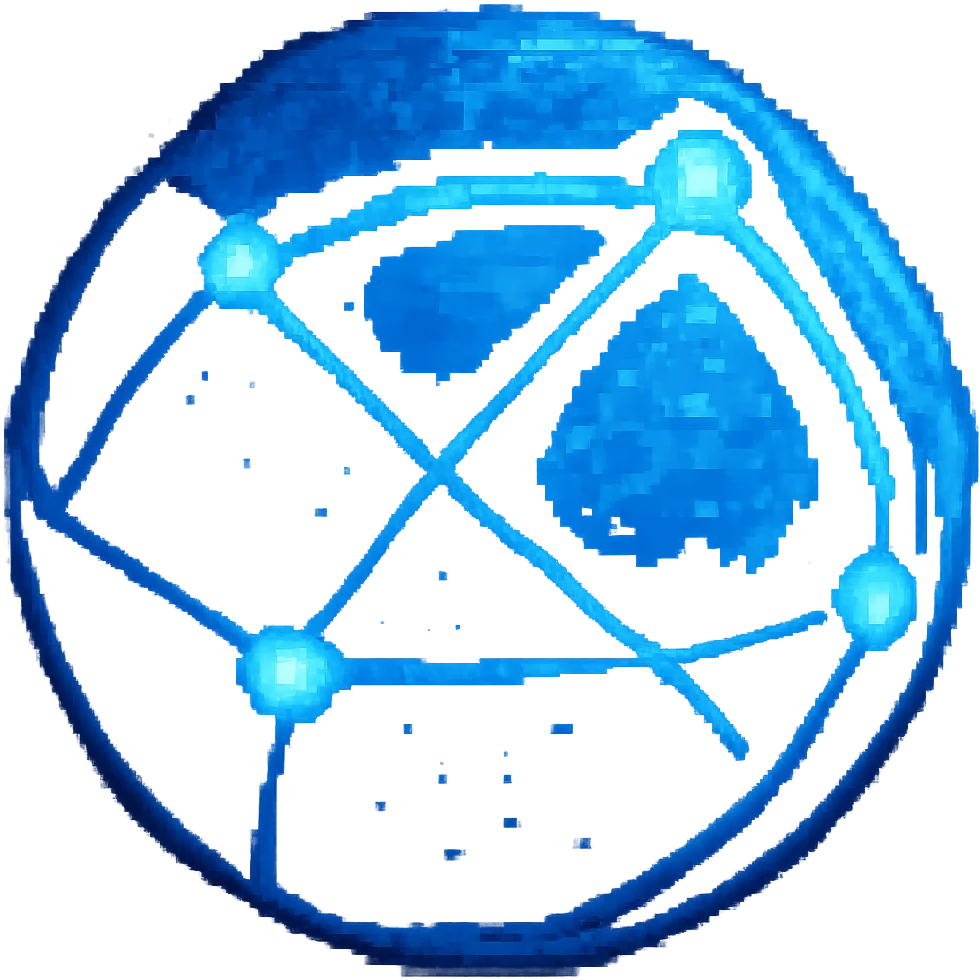 Edit this 3D pixel art style globe icon by removing the terrain and transforming it into a network connected icon with lines and nodes. Keep the 3D pixel art style and maintain a transparent background. emoji