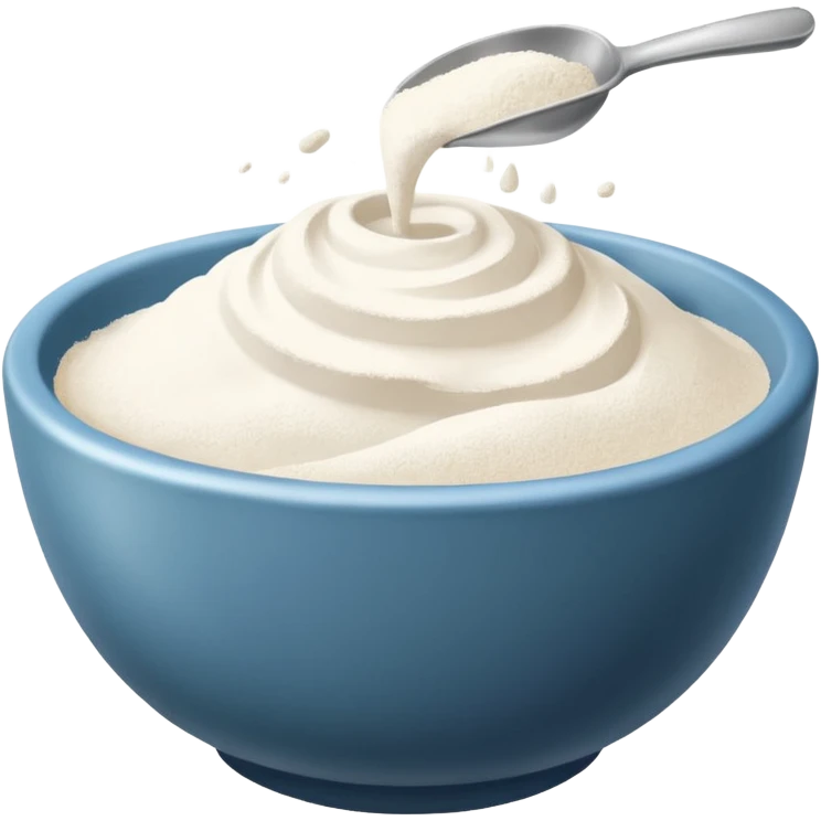 Flour on the bowl emoji