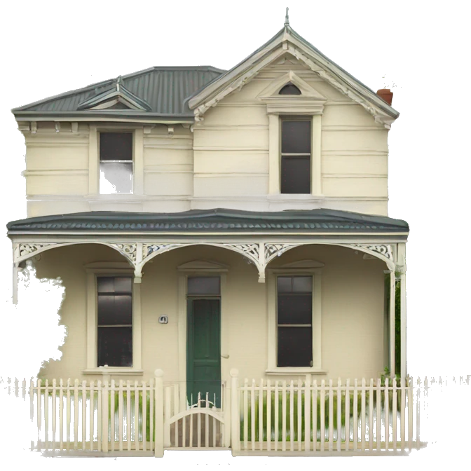 Classic Melbourne Terrace Cottage house emoji