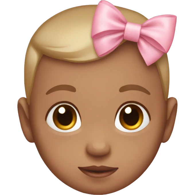 Baby pink bow emoji